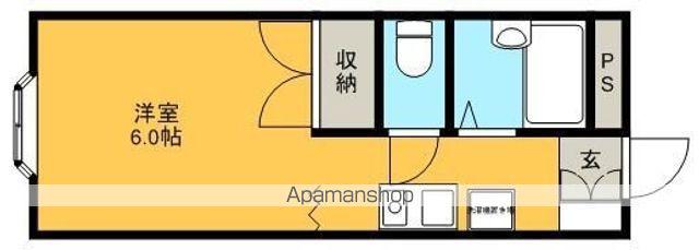 エデン成田東Ⅰ(1K/2階)の間取り写真