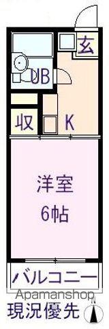 アーバン松永A(1K/2階)の間取り写真