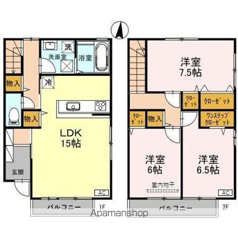 エスポワール伏見　Ｃ(3LDK)の間取り写真