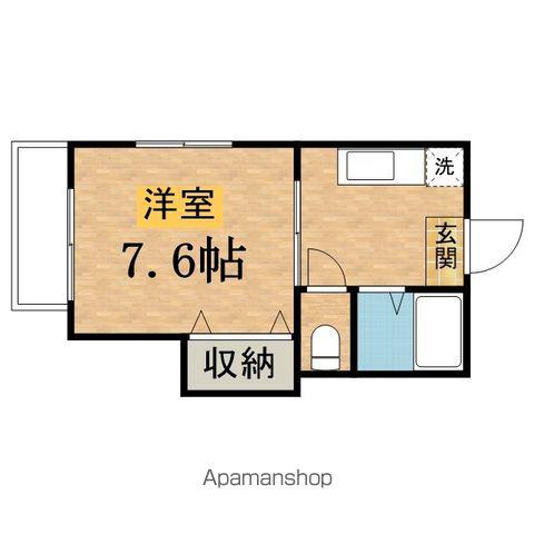 グリーンヒルズ(1K/1階)の間取り写真