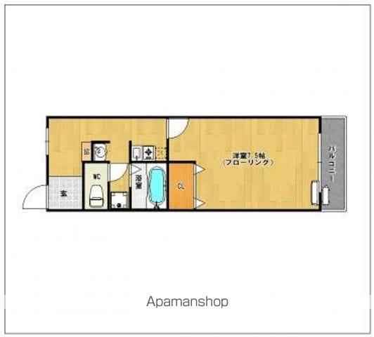 リヴェール和白H10(1K/2階)の間取り写真