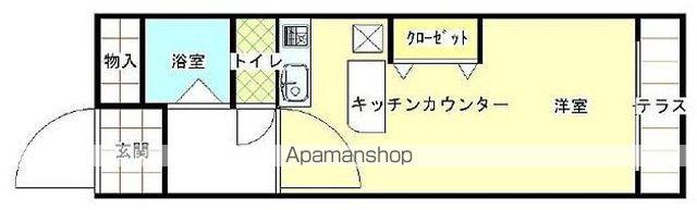 サニークレスト南林寺(ワンルーム/3階)の間取り写真