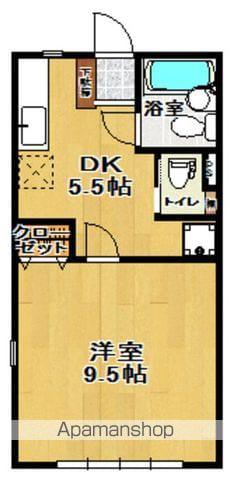 アミューズハイツ(1DK/1階)の間取り写真