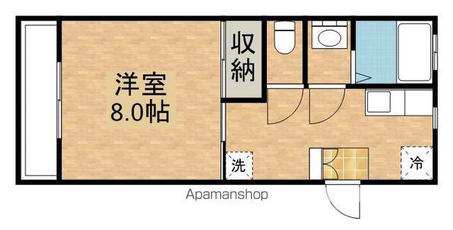 ライトステージ(1K/1階)の間取り写真