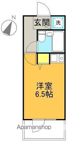 アルファ松原(1K/4階)の間取り写真