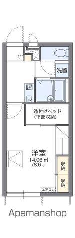 レオパレスサンサーラ(1K/1階)の間取り写真