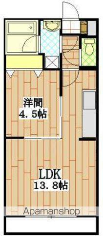 サウスERN TOWNI(1LDK/2階)の間取り写真