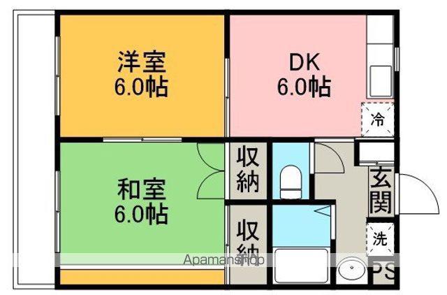 アネックスフジ(2DK/2階)の間取り写真