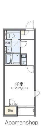 レオネクストフザンリード(1K/2階)の間取り写真