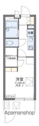 レオパレス片野N(1K/1階)の間取り写真