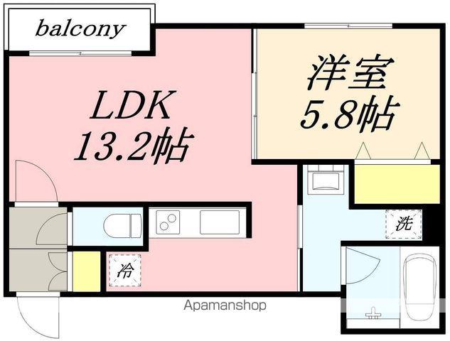 キャナルウエスト小樽(1LDK/1階)の間取り写真