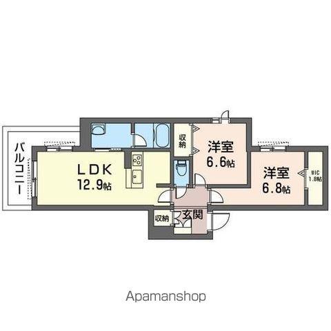 サンフォルテ(2LDK/3階)の間取り写真