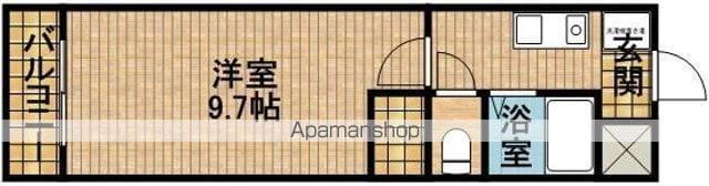 ジョイレジデンス(1K/2階)の間取り写真