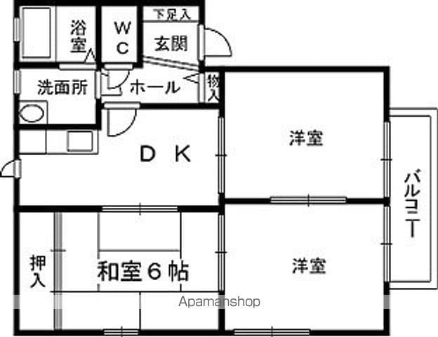 セントラルハイツ(3DK/1階)の間取り写真