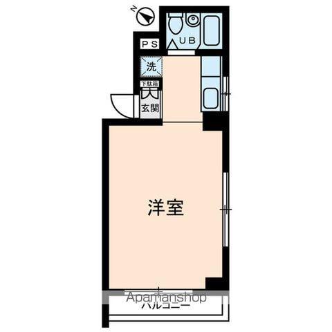 メゾン丸十(ワンルーム/5階)の間取り写真