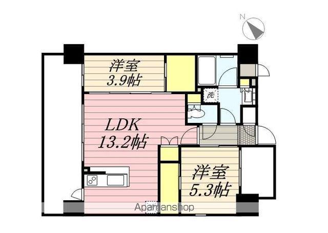 ネストピア博多グランドステージⅡ(2LDK/5階)の間取り写真