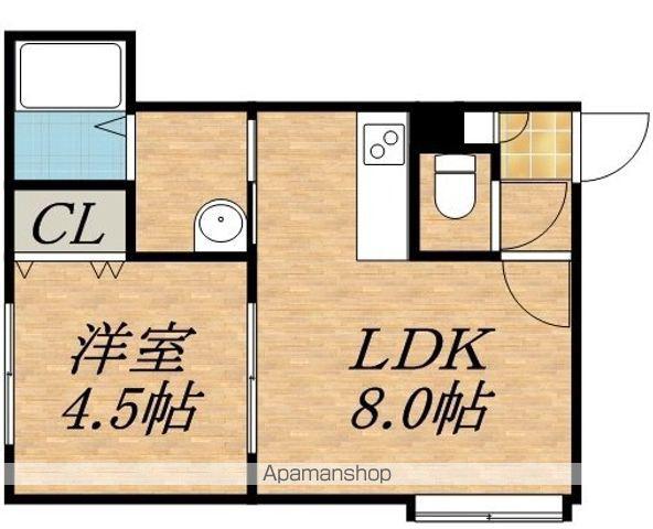アーバン・ハウス1(1LDK/2階)の間取り写真