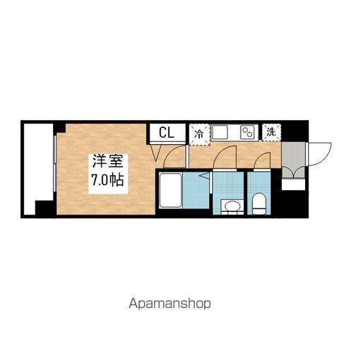 ファステートNAGOYA今池バレンシア(1K/8階)の間取り写真