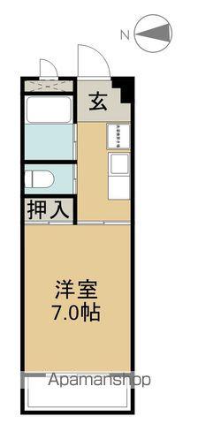 アンビシャス青山(1K/4階)の間取り写真