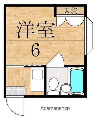 サンコーポ生駒(1K/1階)の間取り写真