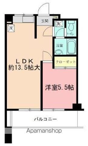 日宝コートヒルズ洋光台(1LDK/3階)の間取り写真