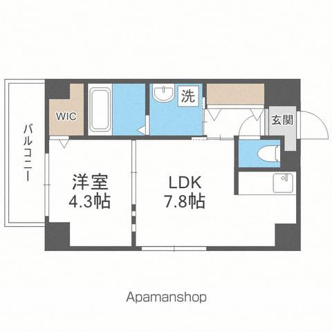 スペチアーレ大通(1LDK/12階)の間取り写真