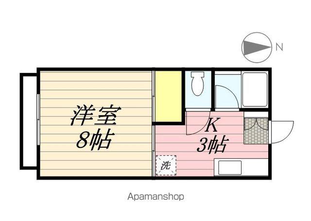 メゾン・グリーンヒル(1K/2階)の間取り写真