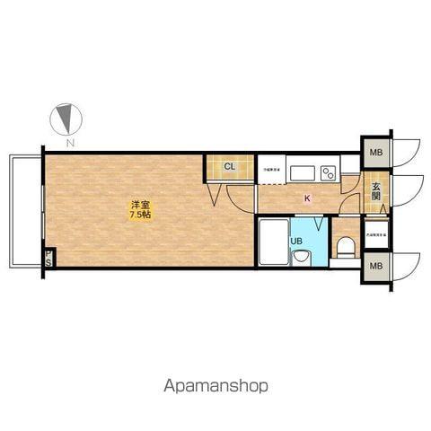 フェニックス八王子(1K/7階)の間取り写真