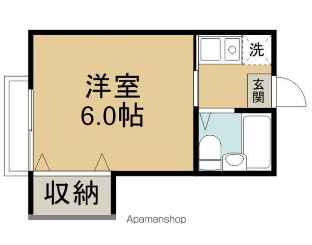 アコールK(1K/1階)の間取り写真