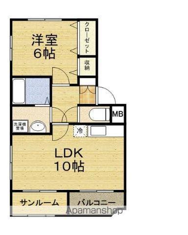 メゾン リネット(1LDK/1階)の間取り写真