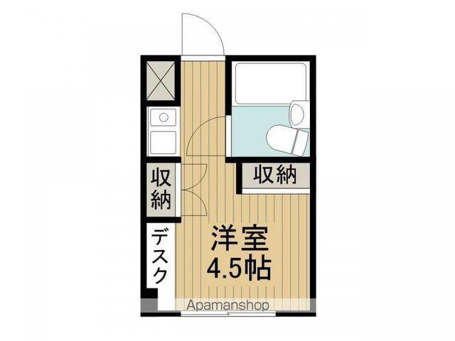 ビュー諏訪湖の森(ワンルーム/1階)の間取り写真
