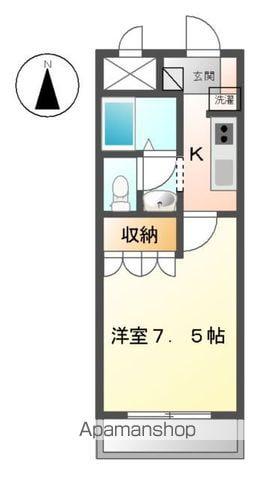 クレシア CRECIA(1K/1階)の間取り写真