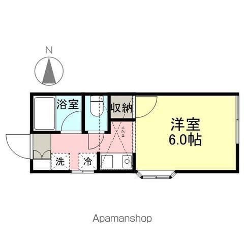 モンパレス第四(1K/2階)の間取り写真