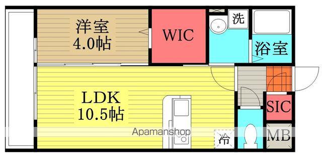 THE WATER IS WIDE(1LDK/1階)の間取り写真