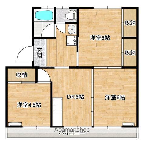 コーポせんしゅう(3DK/1階)の間取り写真