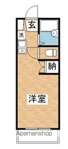 サンフェロー(ワンルーム/3階)の間取り写真