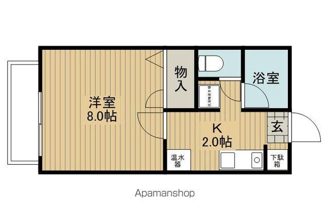 メゾンエクリエⅠ(1K/1階)の間取り写真