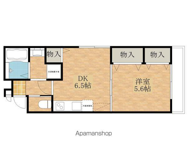 アーキ・ドムール岸城町(1DK/1階)の間取り写真