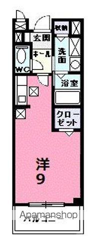 シャローゼ(ワンルーム/1階)の間取り写真