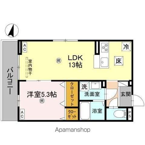 ボヌールメゾンKASUGAII(1LDK/1階)の間取り写真