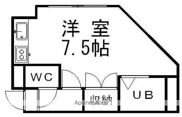 スパシエルクスⅢ番館(1K/3階)の間取り写真