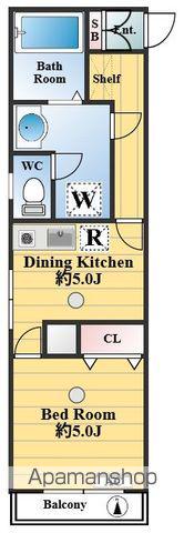 コーポ山吹(1DK/3階)の間取り写真