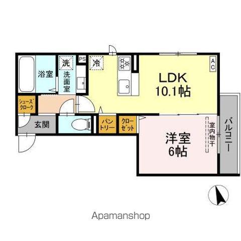 D PAINA 小机町II(1LDK/3階)の間取り写真