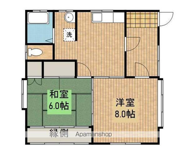 アーバンフラットI棟(2DK/1階)の間取り写真