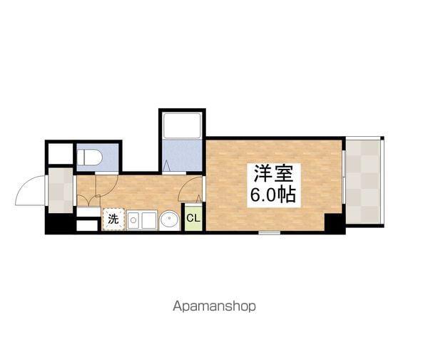 エステムコート大阪城南Ⅱ(1K/8階)の間取り写真