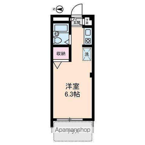 CASA DE ROSA(ワンルーム/1階)の間取り写真
