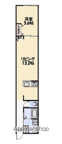 LIKES仁戸名町 A棟(1LDK/1階)の間取り写真