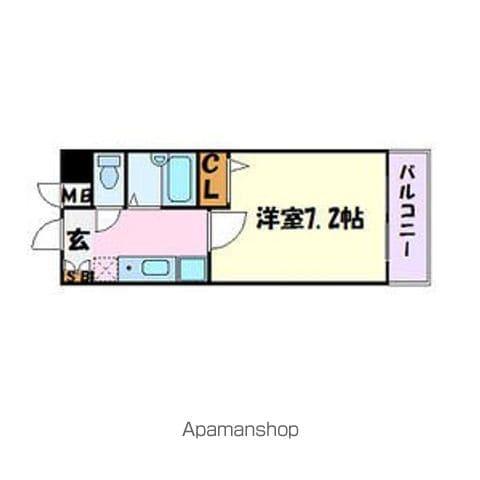 グリーンヒルズ千種(1K/3階)の間取り写真