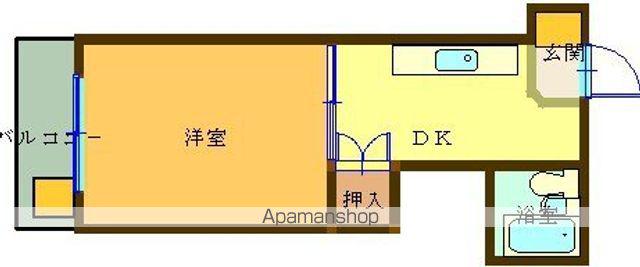 土居ビル(1K/3階)の間取り写真