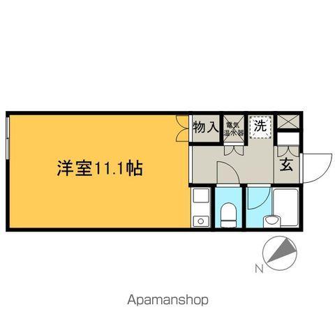 アークペット(ワンルーム/3階)の間取り写真